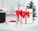 BOITIER CADEAUX PAPIER RIBBON M 19X12X6,5 CM