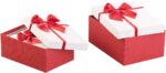 BOITIER CADEAUX PAPIER RIBBON M 19X12X6,5 CM