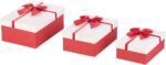 BOITIER CADEAUX PAPIER RIBBON M 19X12X6,5 CM
