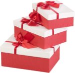 BOITIER CADEAUX PAPIER RIBBON M 19X12X6,5 CM