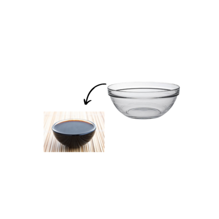 BOL EN VERRE CLAIR- D 9.0CM  H 4.0CM   0.10L
