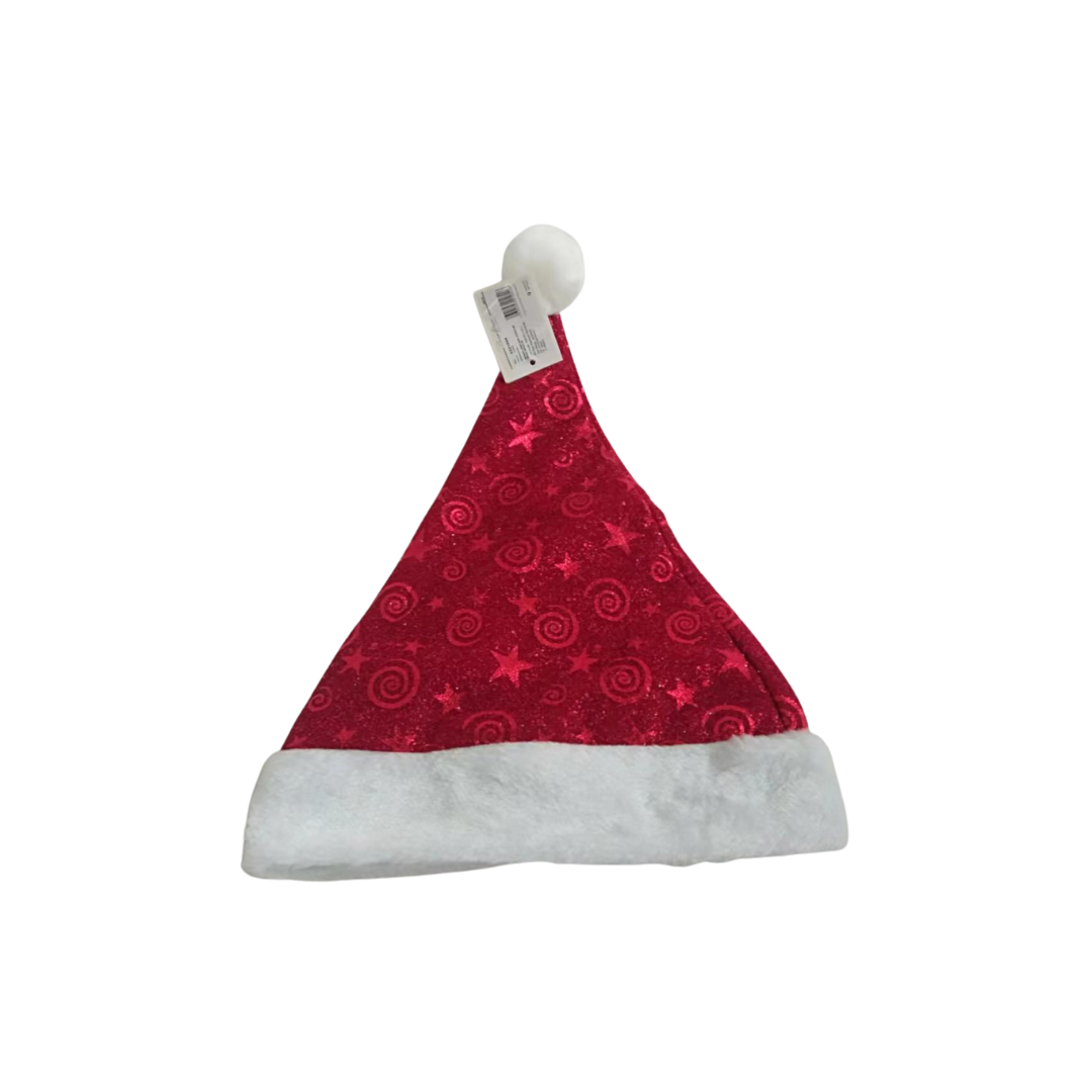 BONNET PÈRE NOEL ETOILE DE NEIGE 28X38 CM BONNET PÈRE NOEL ETOILE DE NEIGE 28X38 CM