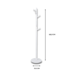 BOSTON PORTE MANTEAU EN BOIS MASSIF BLANC