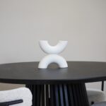 BOUGEOIR DECORATIF EN  CERAMIQUE 24x4.5x11 CM
