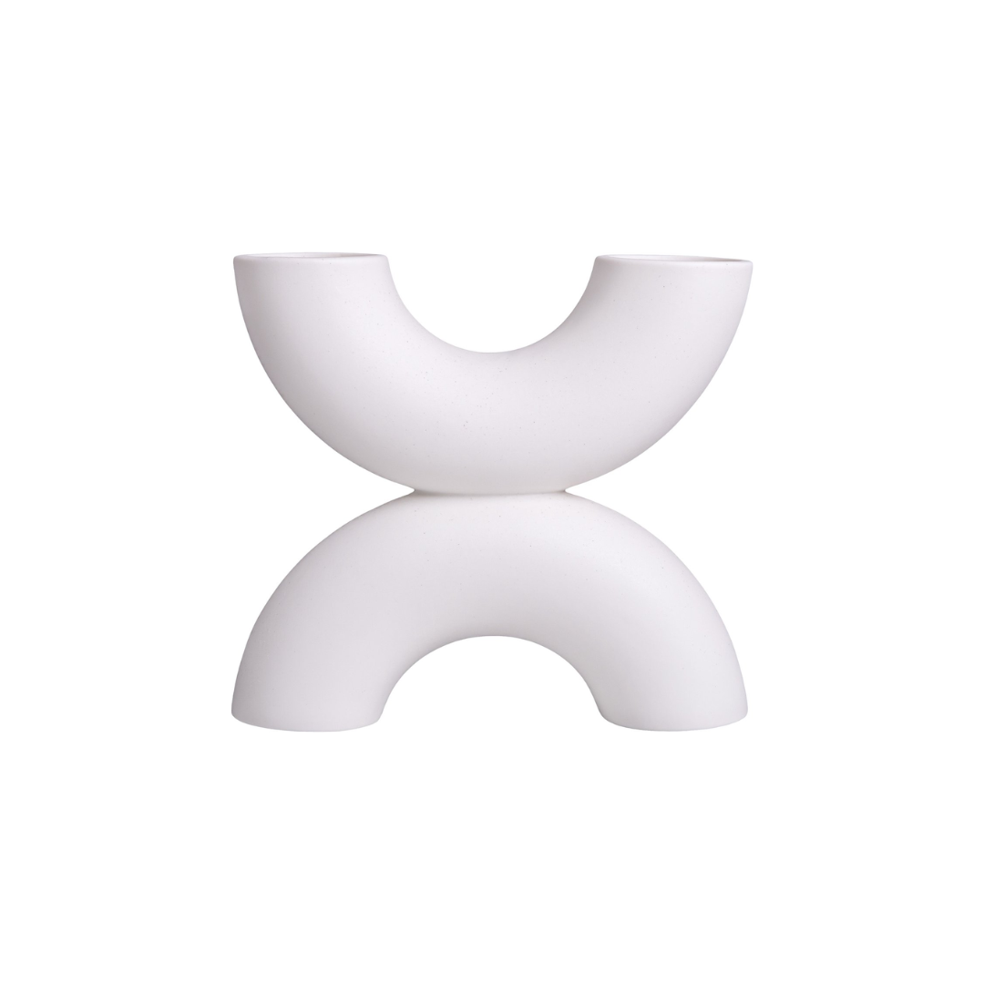BOUGEOIR DECORATIF EN CERAMIQUE 24x4.5x11 CM BOUGEOIR DECORATIF EN CERAMIQUE 24x4.5x11 CM