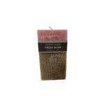 BOUGIE BLOC TRIANGLE EN COULEUR 330G 15 CM