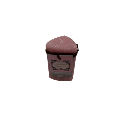 BOUGIE BLOC TRIANGLE EN COULEUR 95G  7,50 CM