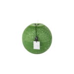 BOUGIE BOULE PARFUME VERT RUSTIK 10CM