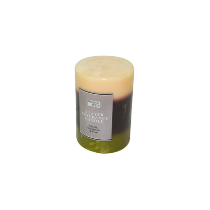 BOUGIE CYLINDRIQUE LAYER PILLAR PARFUME 6,9X6,9X9,5 CM 320 GRAMS 58HRS