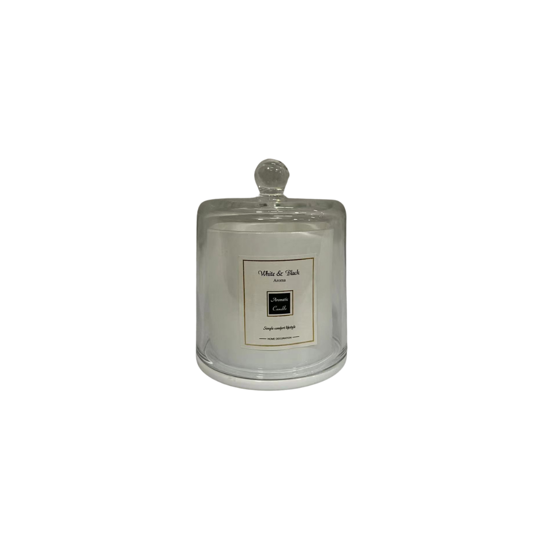 BOUGIE DREAM STAR BLANC PARFUMEE AVEC COUVERCLE EN VERRE 740G 9X11.5 CM BOUGIE DREAM STAR BLANC PARFUMEE AVEC COUVERCLE EN VERRE 740G 9X11.5 CM
