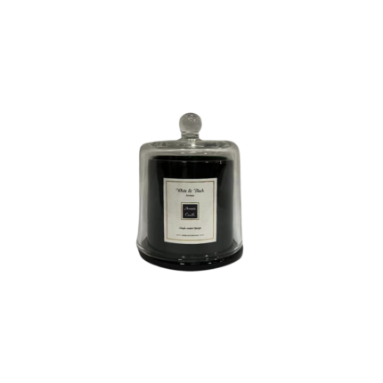 BOUGIE DREAM STAR NOIR PARFUMEE AVEC COUVERCLE EN VERRE 740G 9X11.5CM
