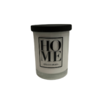 BOUGIE PARFUME  BLANCHE HOME  EN VERRE AVEC COUVER 600 G 8X10.5 CM