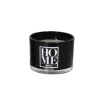 BOUGIE PARFUME HOME NOIR EN VERRE  AVEC COUVERCLE 730 G 11x8 CM