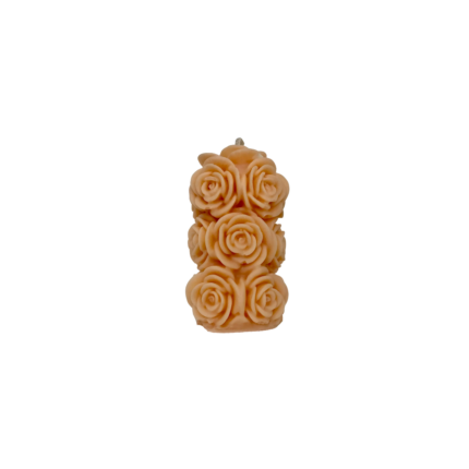 BOUGIE  PARFUMÉE EN FORME PELIER DE ROSE 240 G 7.5X10CM