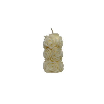 BOUGIE  PARFUMÉE EN FORME PELIER DE ROSE 240 G 7.5X10CM