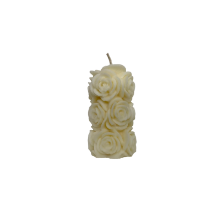 BOUGIE  PARFUMÉE EN FORME PELIER DE ROSE 320 G  7.5X14 CM