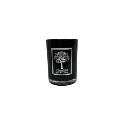 BOUGIE PARFUMEE NOIR  AROMA TREE EN VERRE NOIR 550 G