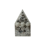 BOULE DE NOEL ARGENTE ROSE GOLD 20 PSC