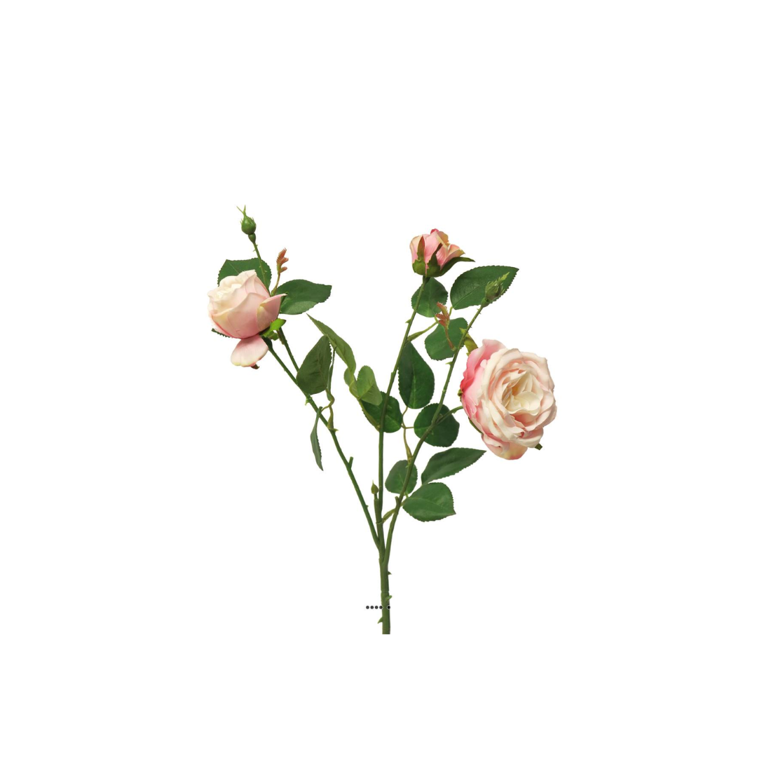 BRANCHE 3 ROSE ARTIFICIELLE BRANCHE 3 ROSE ARTIFICIELLE