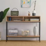 BUFFET AVEC 2 TIRROIR + ETAGRE BOIS SUPPORT METAL