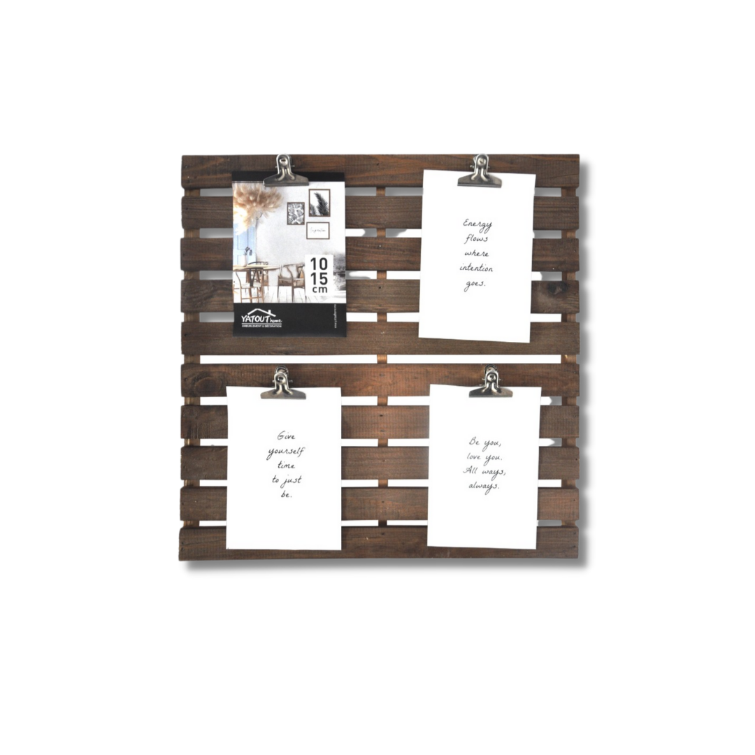 CADRE PHOTOSTRUCTURE EN BOIS AVEC 4 CLIPS 37X36X3.5CM CADRE PHOTOSTRUCTURE EN BOIS AVEC 4 CLIPS 37X36X3.5CM