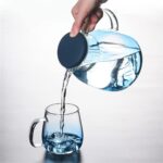 CARAFE EN VERRE 1.5L COUVERCLE BLEU