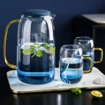 CARAFE A JUS +LOT DE 4 VERRES