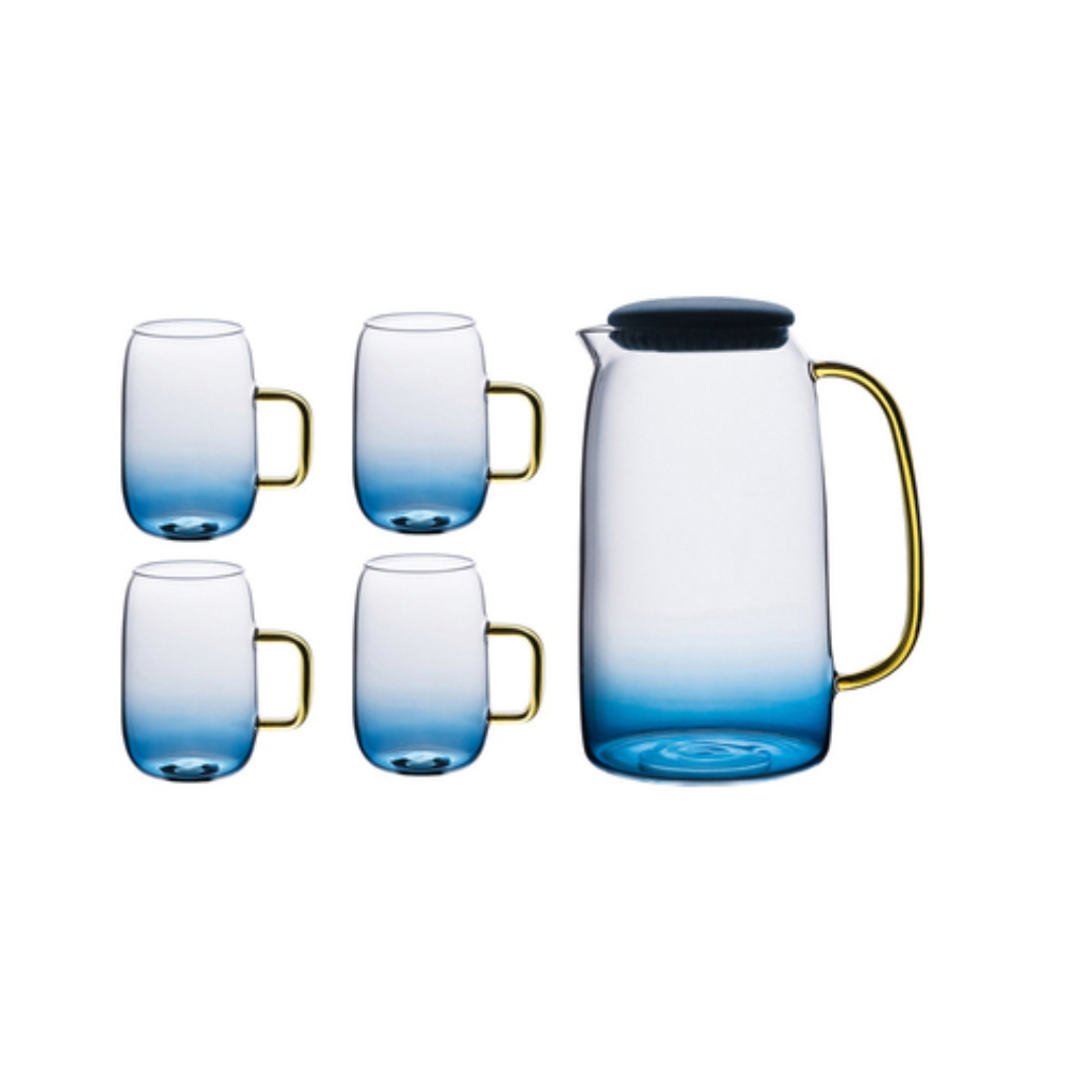CARAFE A JUS +LOT DE 4 VERRES CARAFE A JUS +LOT DE 4 VERRES