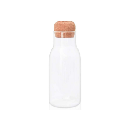 CARAFE EN VERRE AVEC COUVERCLE EN BAMBOU 1200ML