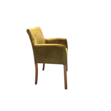 CHAISE NOVA UTKU AVEC ACCOUDOIR - Moutarde