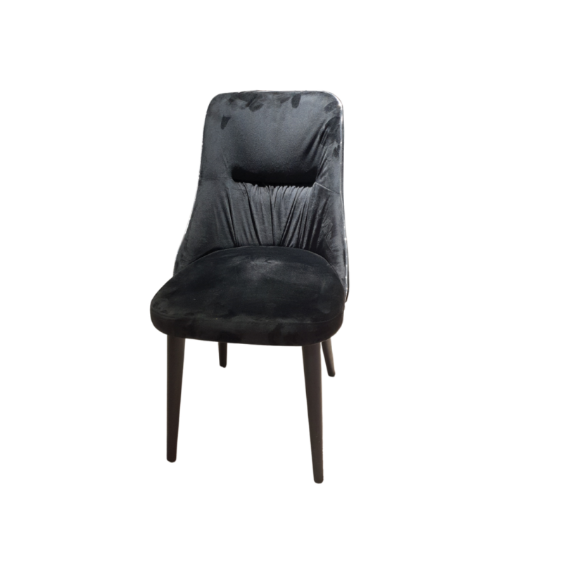 CHAISE PERLA PIED BOIS - Noir