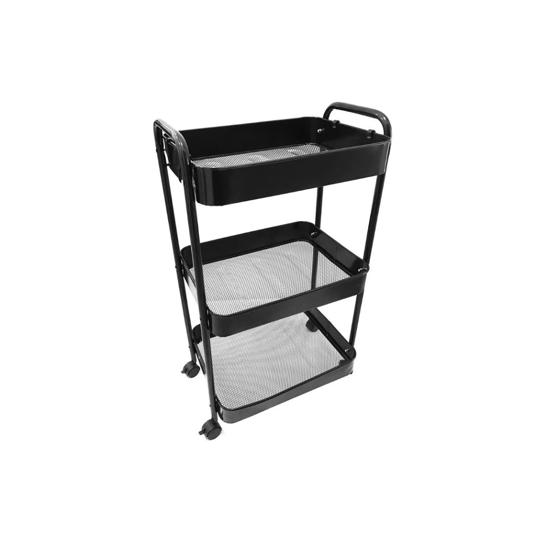 CHARIOT DE RANGEMENT 3 NIVEAU EN METAL 40,5x28x74 cm CHARIOT DE RANGEMENT 3 NIVEAU EN METAL 40,5x28x74 cm