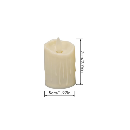 CIRE BOUGIE LED 5x7 CM