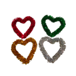 COEUR GUIRLANDE DE NOEL 33X33 CM