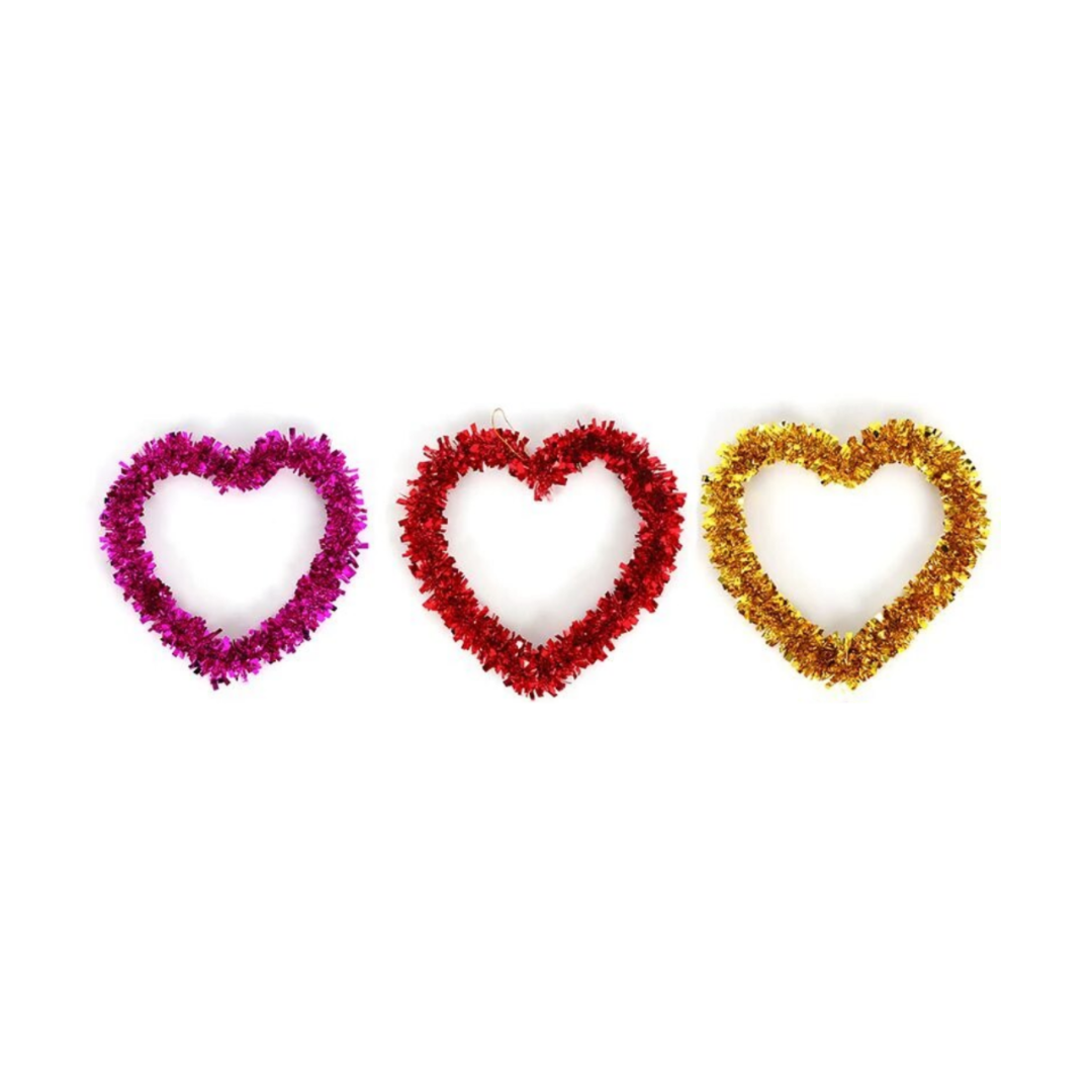 COEUR GUIRLANDE DE NOEL 33X33 CM COEUR GUIRLANDE DE NOEL 33X33 CM