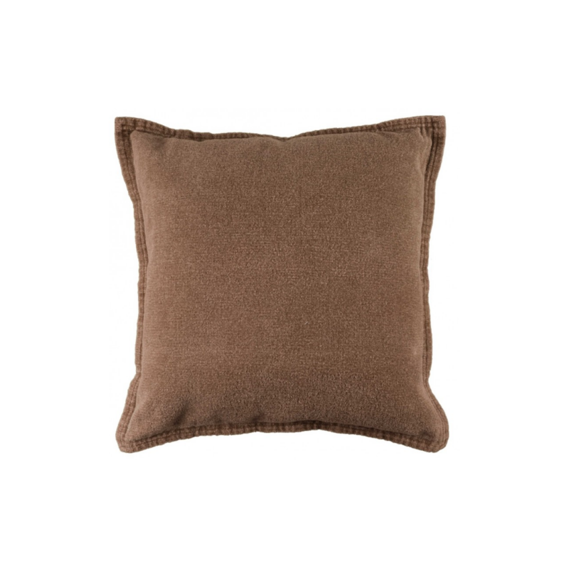 COUSSIN CARRE MARRON 55X55
