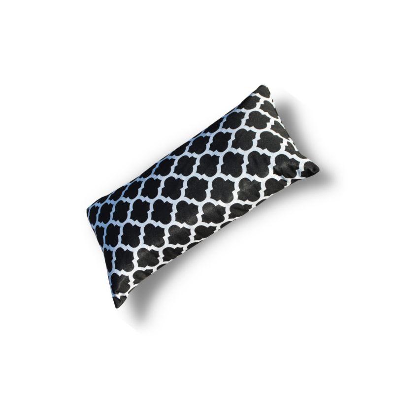COUSSIN TRAVERSIN NOIR ET BLANC 60X30 CM