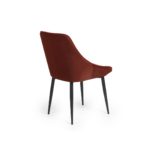CUTOS CHAISE BRIQUE AVEC PIEDS NOIR