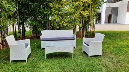 CUBA SALON JARDIN 3+1+1 BANQUETTE 3 PLACES + TABLE BASE