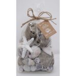 SACHET MELANGE COQUILLAGE GREY (L12XH16CM)