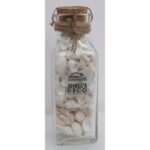 BOUTEILLE MELANGE COQUILLAGE (6X19 2CM) BLANC