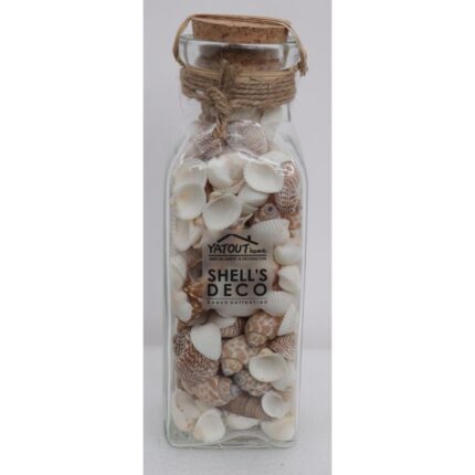 BOUTEILLE MELANGE COQUILLAGE (6X19 2CM) MARRON