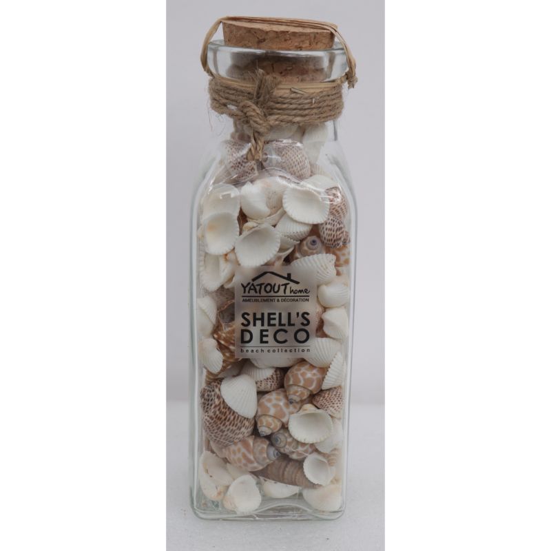 BOUTEILLE MELANGE COQUILLAGE (6X19 2CM) MARRON BOUTEILLE MELANGE COQUILLAGE (6X19 2CM) MARRON