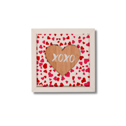 DECO MURAL LOVA AVEC COEUR 16X16CM