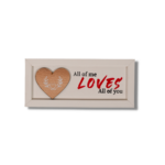 DECO MURAL LOVA AVEC COEUR 22X9CM