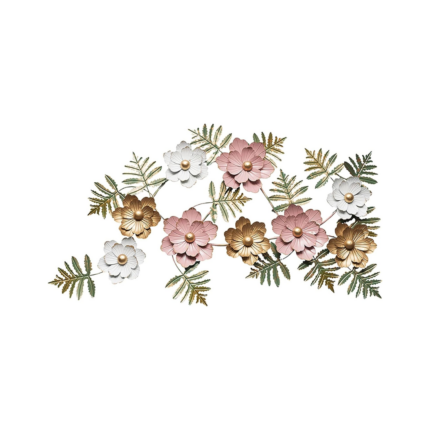 DECORATION MURALE 3D FLORAL 140X80X5 CM