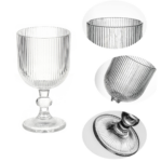 DIVA VERRE A PIED VERRE TRANSPARANT PF