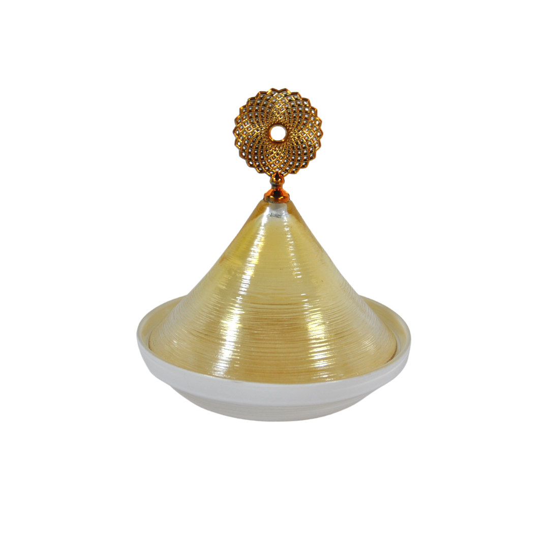 DOME TAJINE EN VERRE BEIGE DOME TAJINE EN VERRE BEIGE