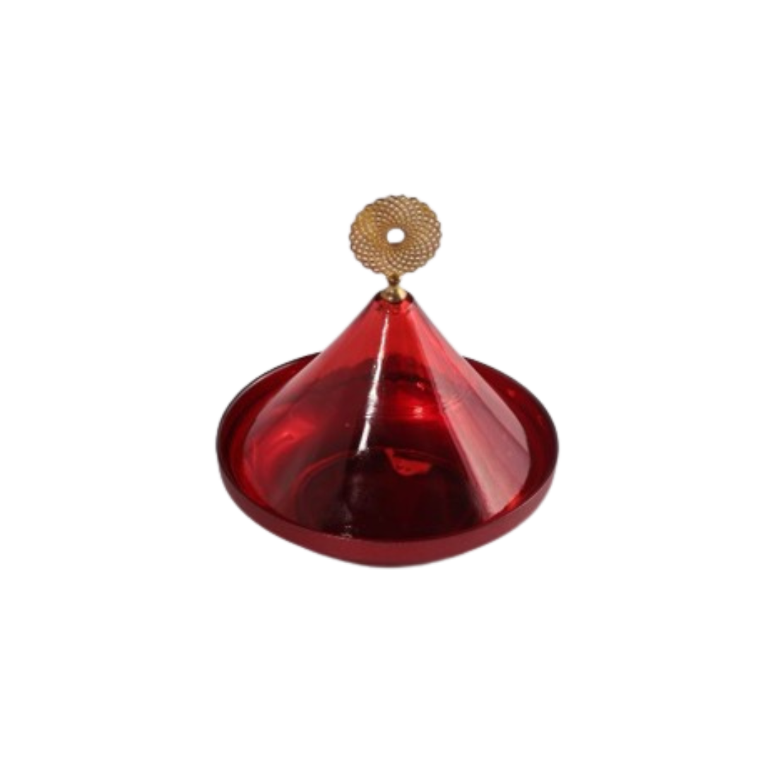 DOME TAJINE EN VERRE ROUGE L DOME TAJINE EN VERRE ROUGE L