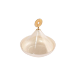 DOME TAJINE EN VERRE BLANC   L